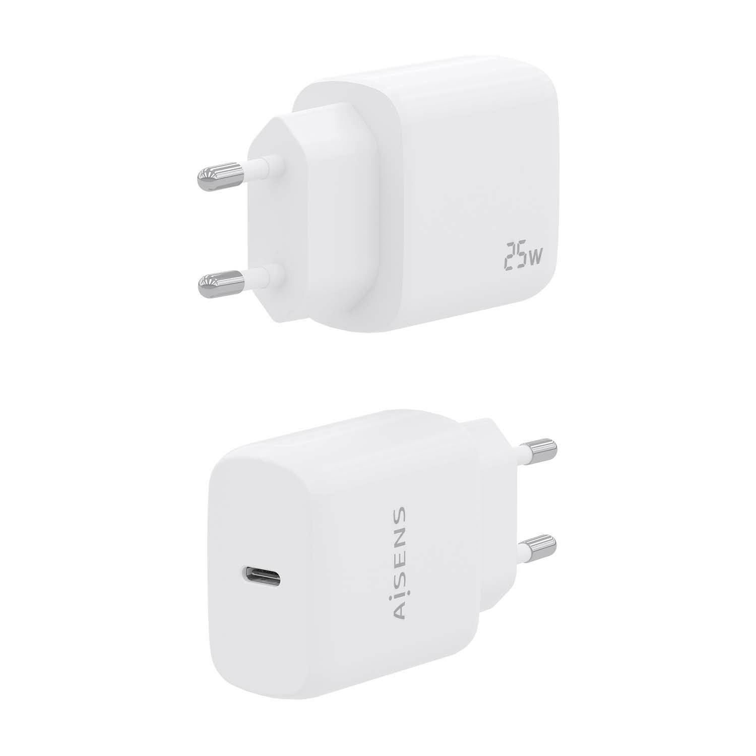 Aisens Cargador Usb-C Pd3.0 1 Puerto 1xusb-C 25w - Blanco