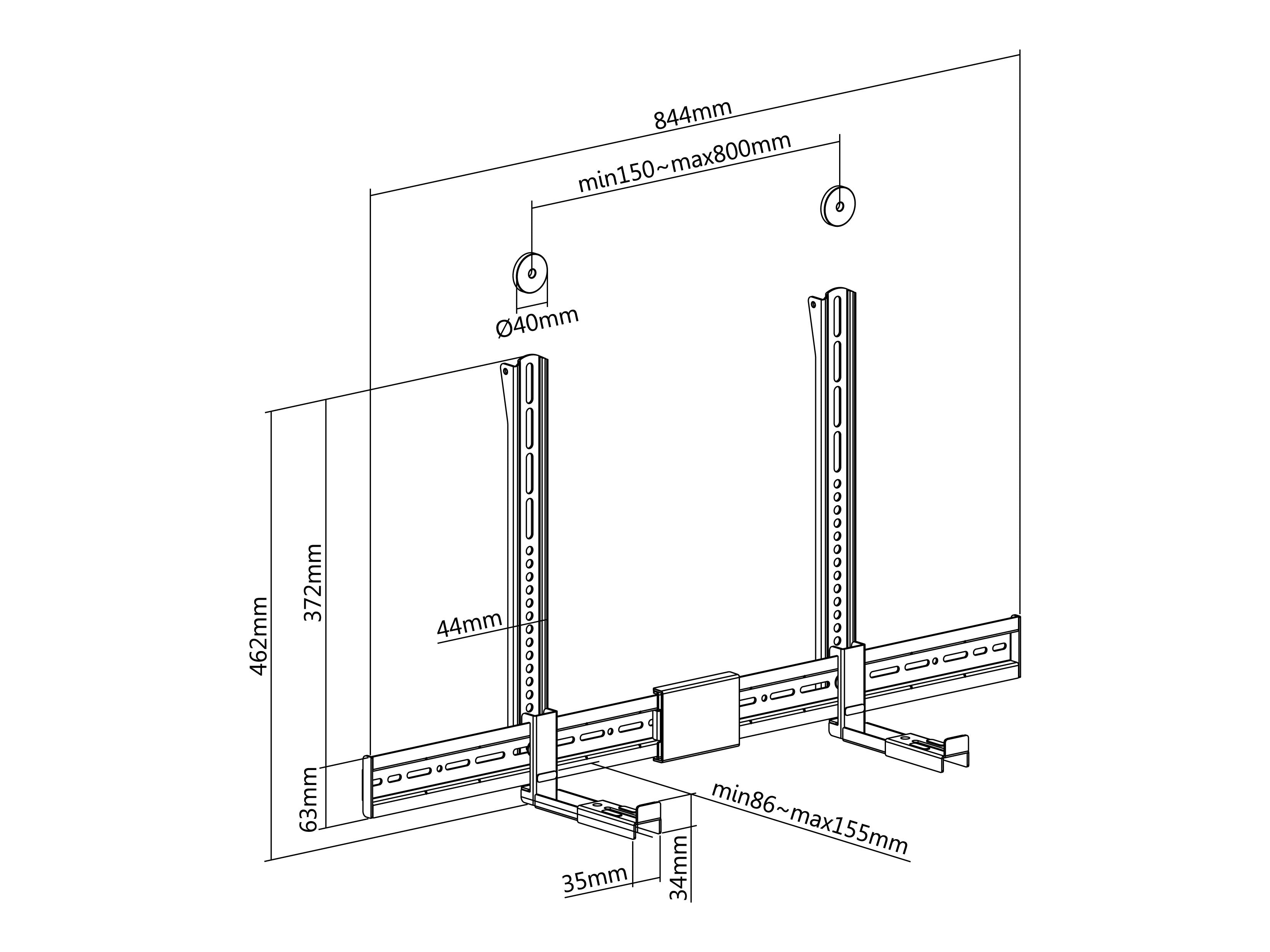 Soporte Para Barra De Sonido Universal Equip Multiinstalacion
