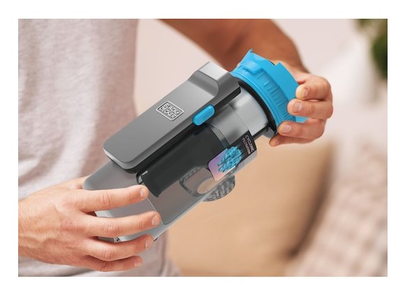 Aspiradora Black & Decker Bsv520brb-Qw De Pie Y Escoba Eléctrica Aspiradora Escoba Batería Secar Sin Bolsa 0,65 L Azul 2 Ah