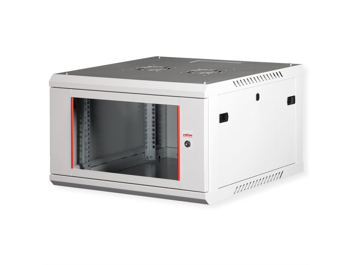 Roline 19-Zoll Wandgehuse Basic Plus 6he, 600x600 Bxt Grau