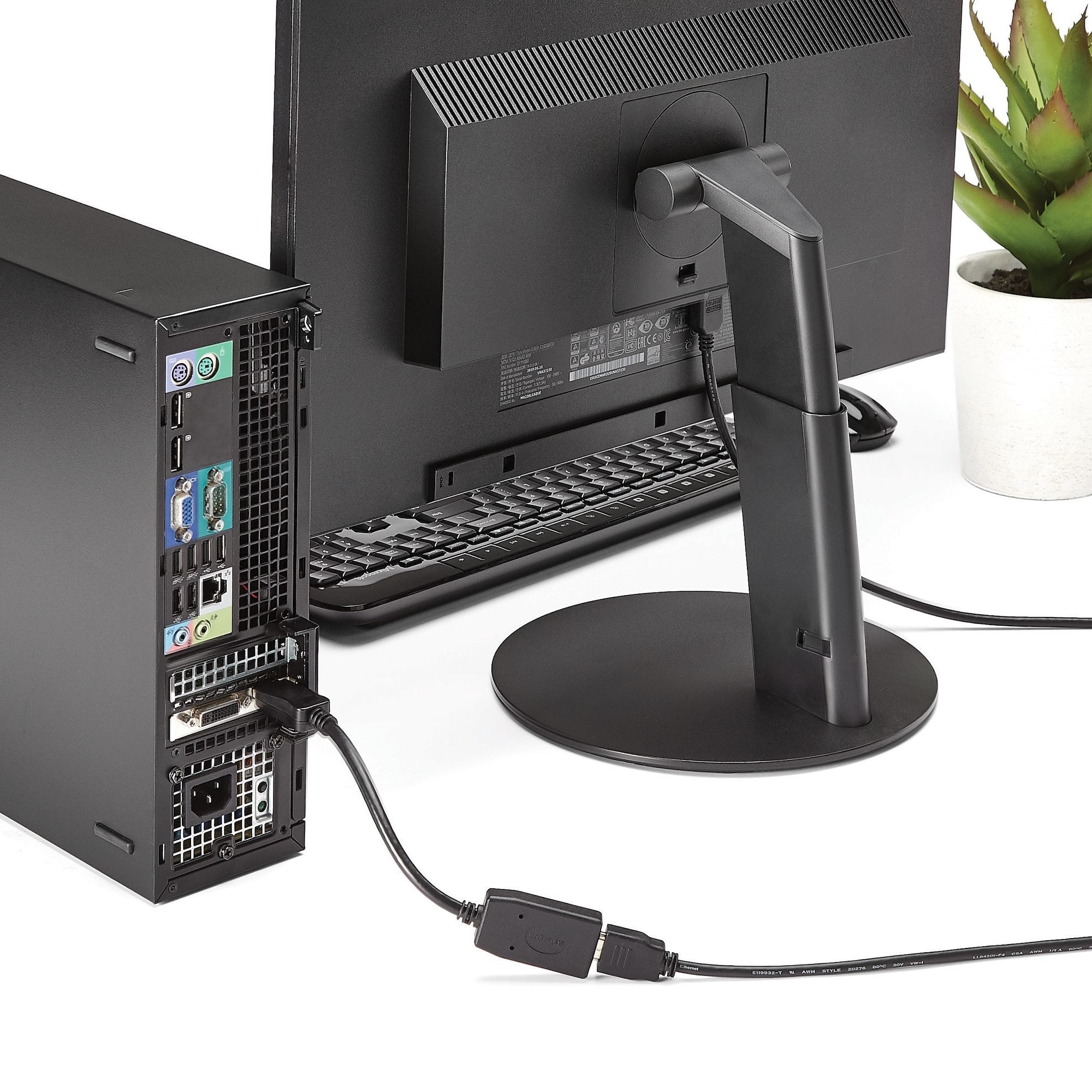 EAN 0065030830799 - StarTech.com DP2HDMI adaptador de cable de vídeo 0,24 m HDMI tipo A (Estándar) Negro imagen 5