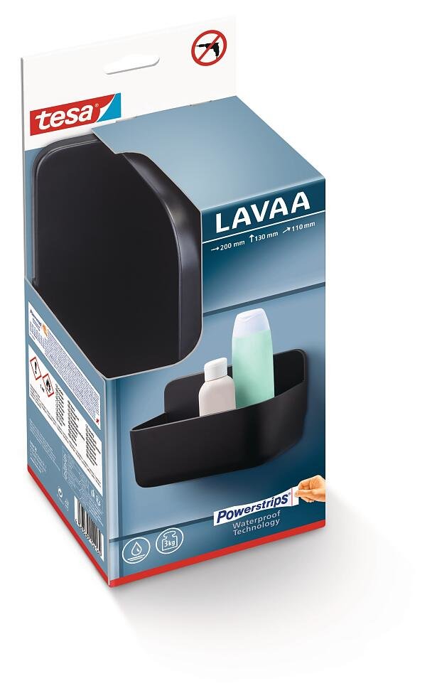 Tesa Lavaa Duschkorb S Mattnegro 3kg