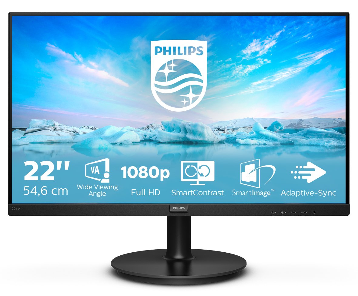 EAN 8712581760199 - Philips V Line 221V8A/00 pantalla para PC 54,6 cm (21.5") 1920 x 1080 Pixeles Full HD LED Negro imagen 1