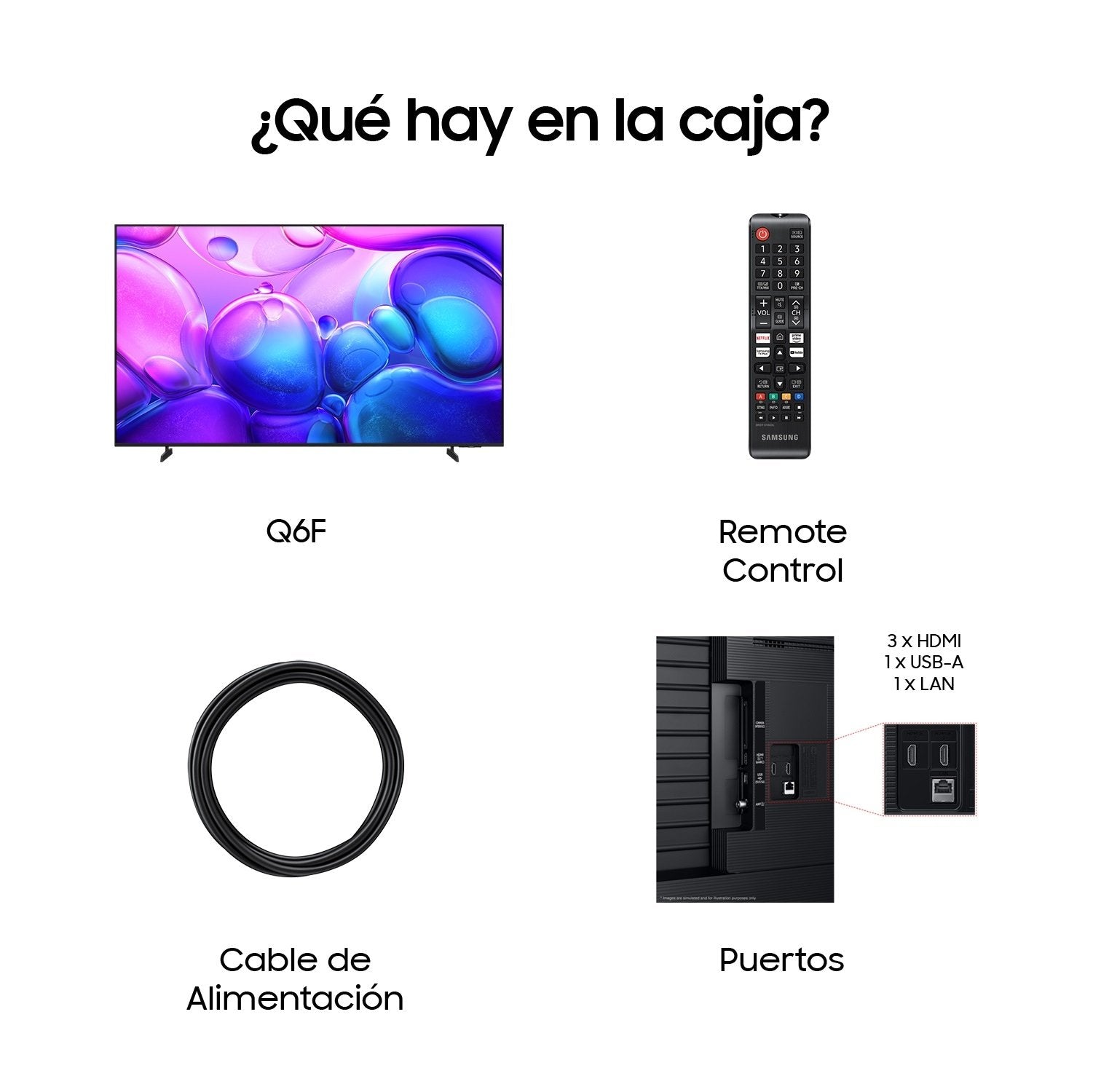 Televisor Samsung 55" Qled Q6f 4k Vision Ai Smart Tv 2025