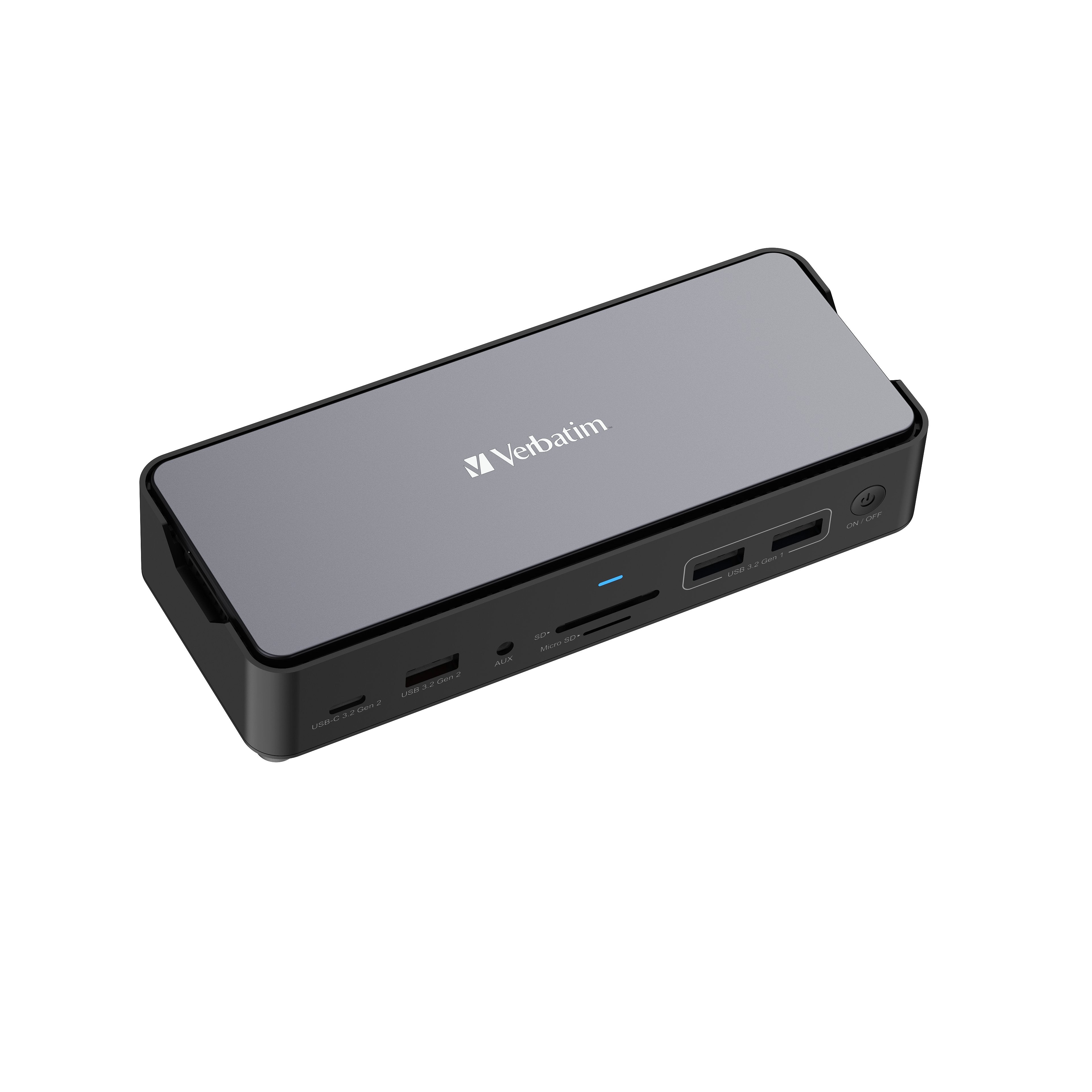 Verbatim Usb-C Pro Dockingstation Cds-15ssd Con Hdmi/4k/Ssd 256gb/Rj45/Usb-A