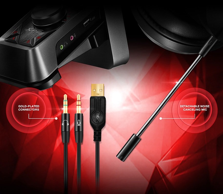 Auricular+Mic Xpg Gaming Emix H30 Se+Amplificador