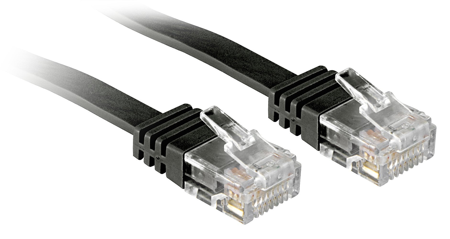 Lindy 0.3m Cat.6 Cable De Red Negro 0,3 M Cat6 (Lindy U/Utp Flat Patchcord Cat6. Cu. Black. 0.3m)