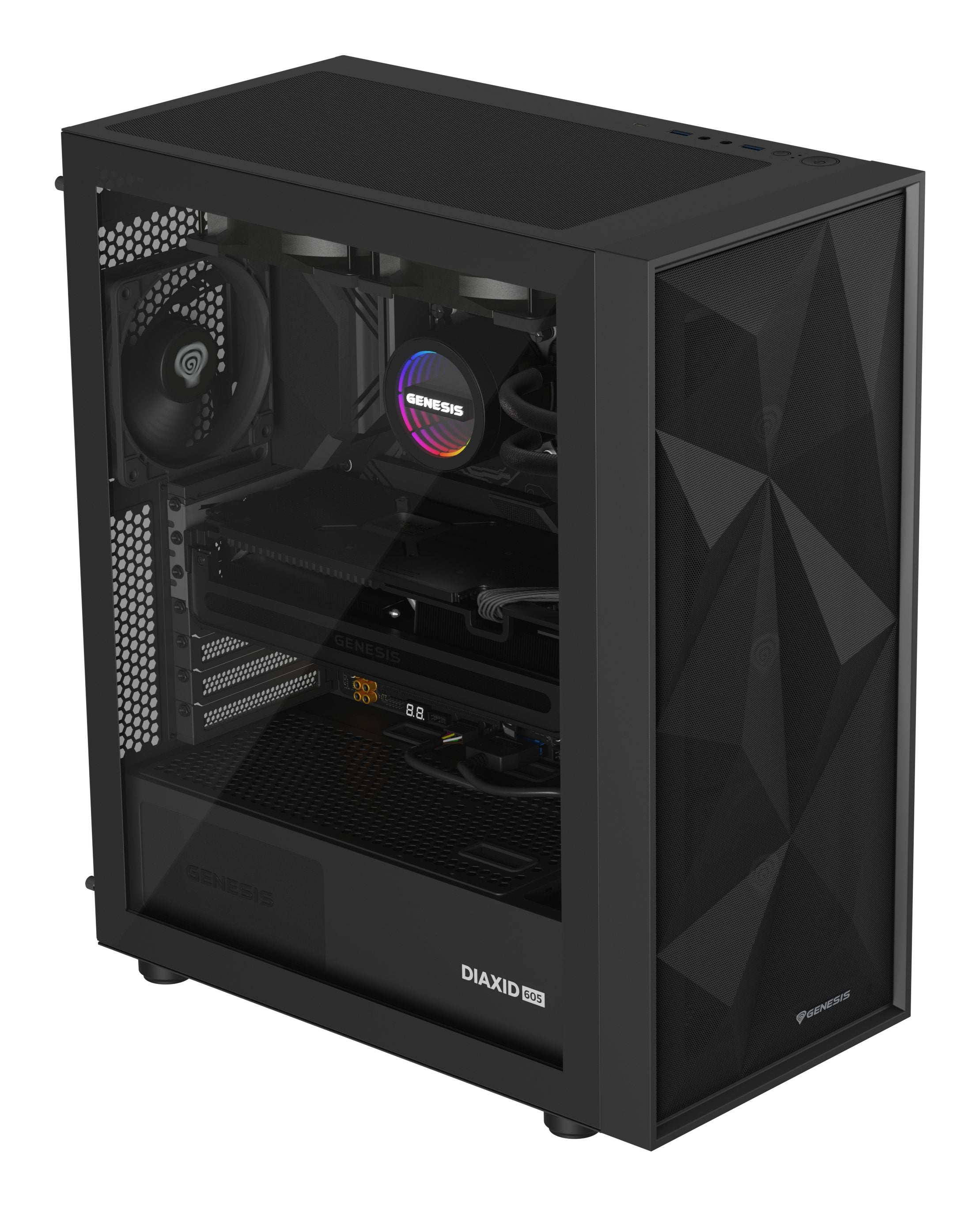 Refrigerador Liquido Cpu Genesis Refrigeracion Liquida Hydria 240 120mm + Pasta Termica Nlg-2321