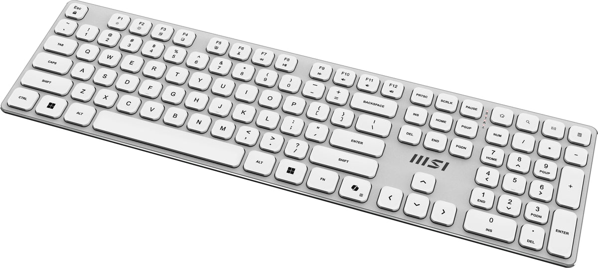 EAN 4711377422482 - MSI FORGE K210 WIRELESS COMBO WHITE teclado Ratón incluido Hogar / Oficina USB QWERTY Francés Blanco imagen 6