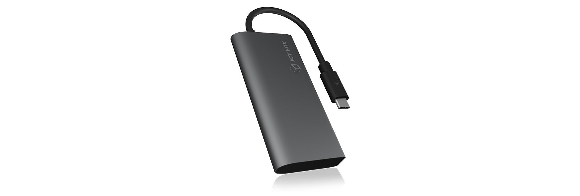 EAN 4250078170433 - ICY BOX IB-HUB1428-C31 USB 3.2 Gen 2 (3.1 Gen 2) Type-C 10000 Mbit/s Antracita, Negro imagen 3