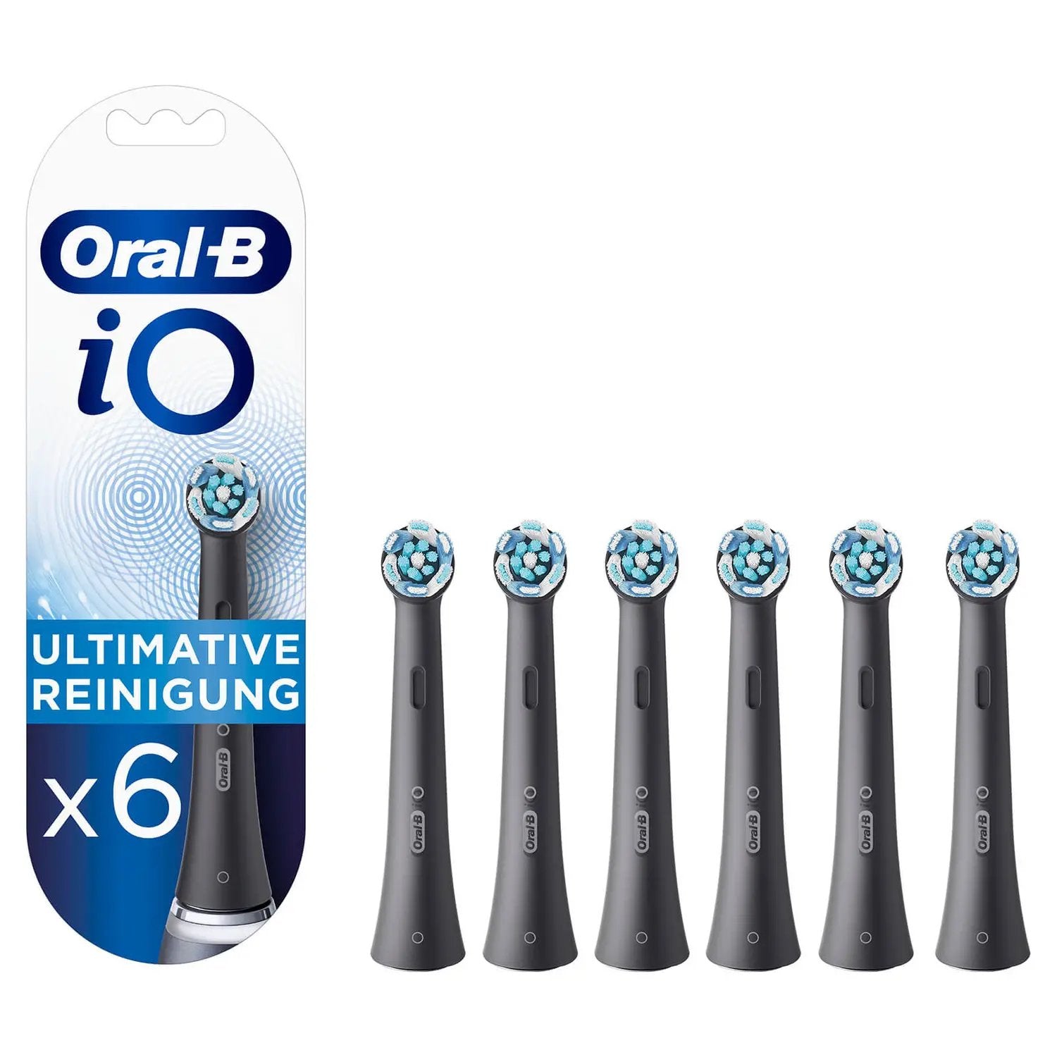 EAN 4210201434771 - Oral-B iO Ultimate Clean 6 pieza(s) Negro imagen 1