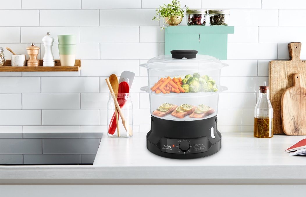 EAN 3045380019225 - Tefal Minicompact VC139810 vaporizador 2 cesta(s) Independiente 800 W Negro imagen 5