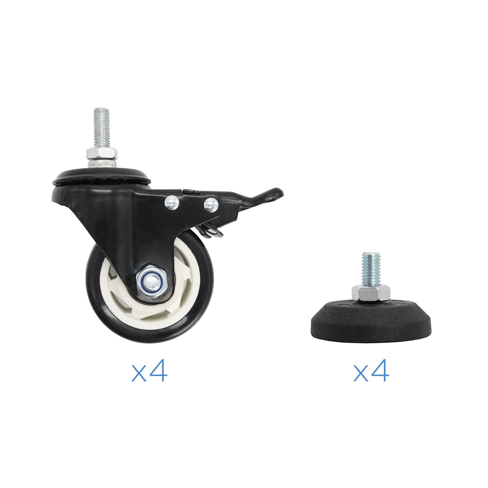 Tooq Soporte De Pantalla De Suelo Con Ruedas 60"-105" - Bloqueo De Ruedas - Sistema Antirrobo - Gestion De Cables -