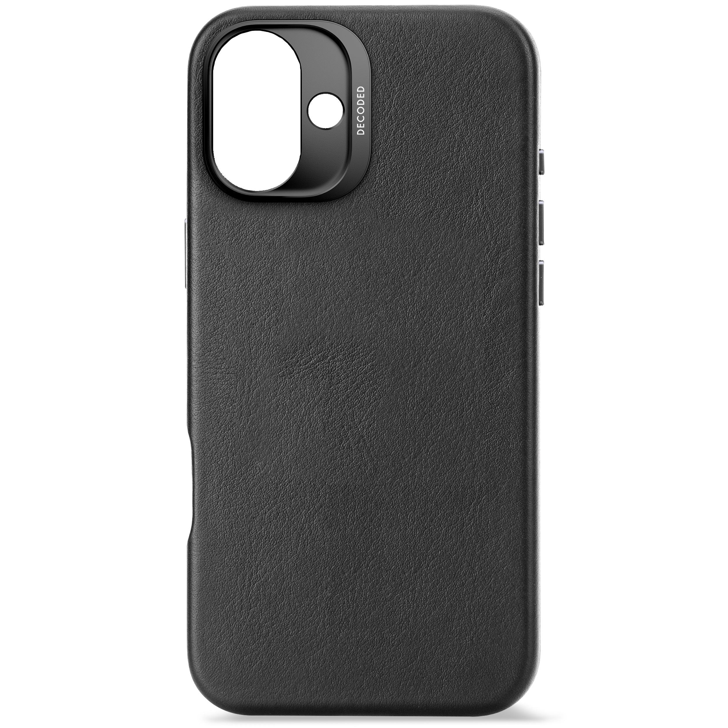 Decoded Leather Backcover Iphone 16 Plus Black