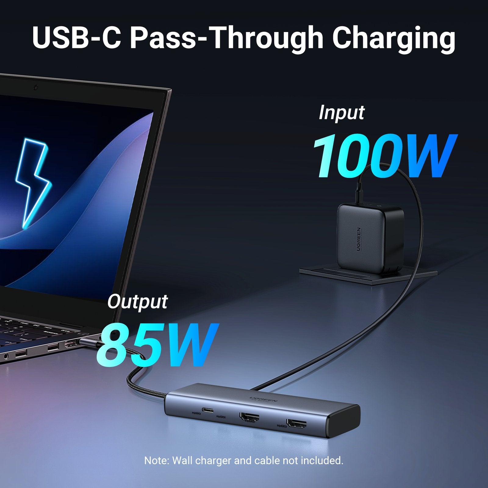 EAN 6941876243792 - Ugreen 7-in-1 USB-C Hub CM498 Acoplamiento Base Gris imagen 7