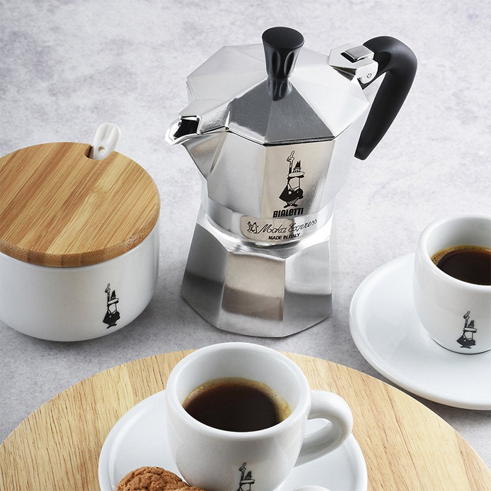 EAN 8006363011655 - Bialetti Moka Express Cafetera italiana 0,55 L Negro, Plata imagen 3