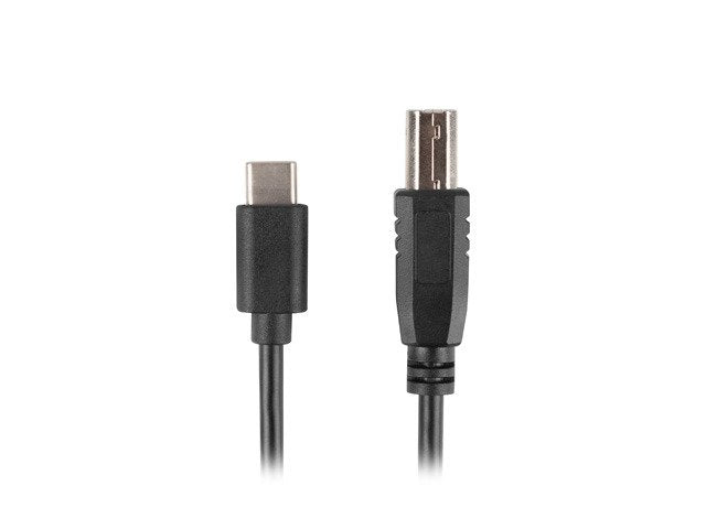 Cable Lanberg Usb-C -> Usb-B M / M 2.0 3m Negro Ca-Usba-13cc-0030-Bk