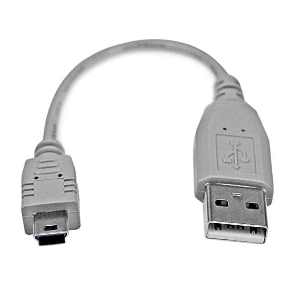 Startech Cable Usb 2.0 A Mini Usb 0.15m Gris Usb2habm6in