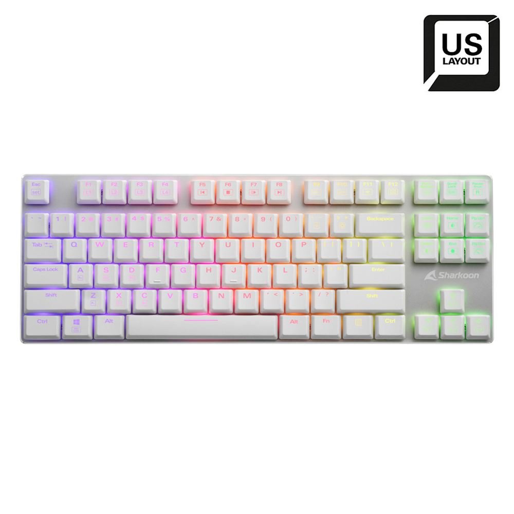 Teclado (Ingles) Sharkoon Purewriter Tkl Rgb, Gaming 4044951034291