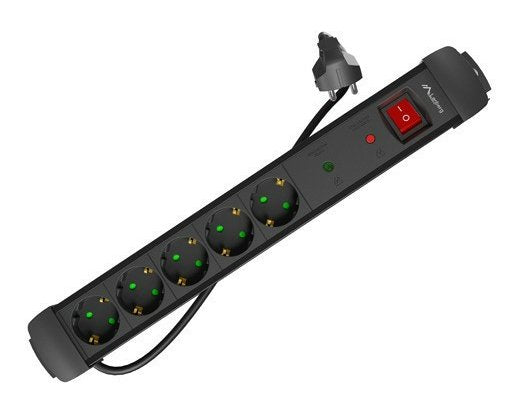 EAN 5901969439809 - Lanberg SP1-05F-0150-BK base múltiple 1,5 m 5 salidas AC Interior Negro imagen 1