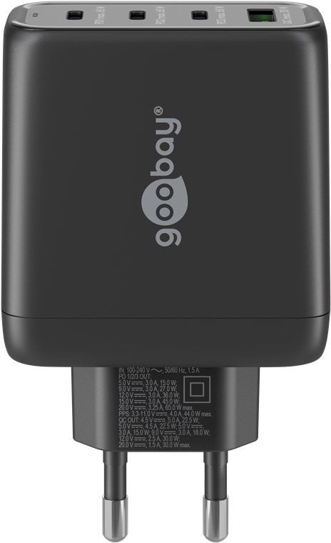 EAN 4040849648199 - Goobay 64819 cargador de dispositivo móvil Auriculares, Portátil, Smartphone Negro Corriente alterna Carg imagen 2