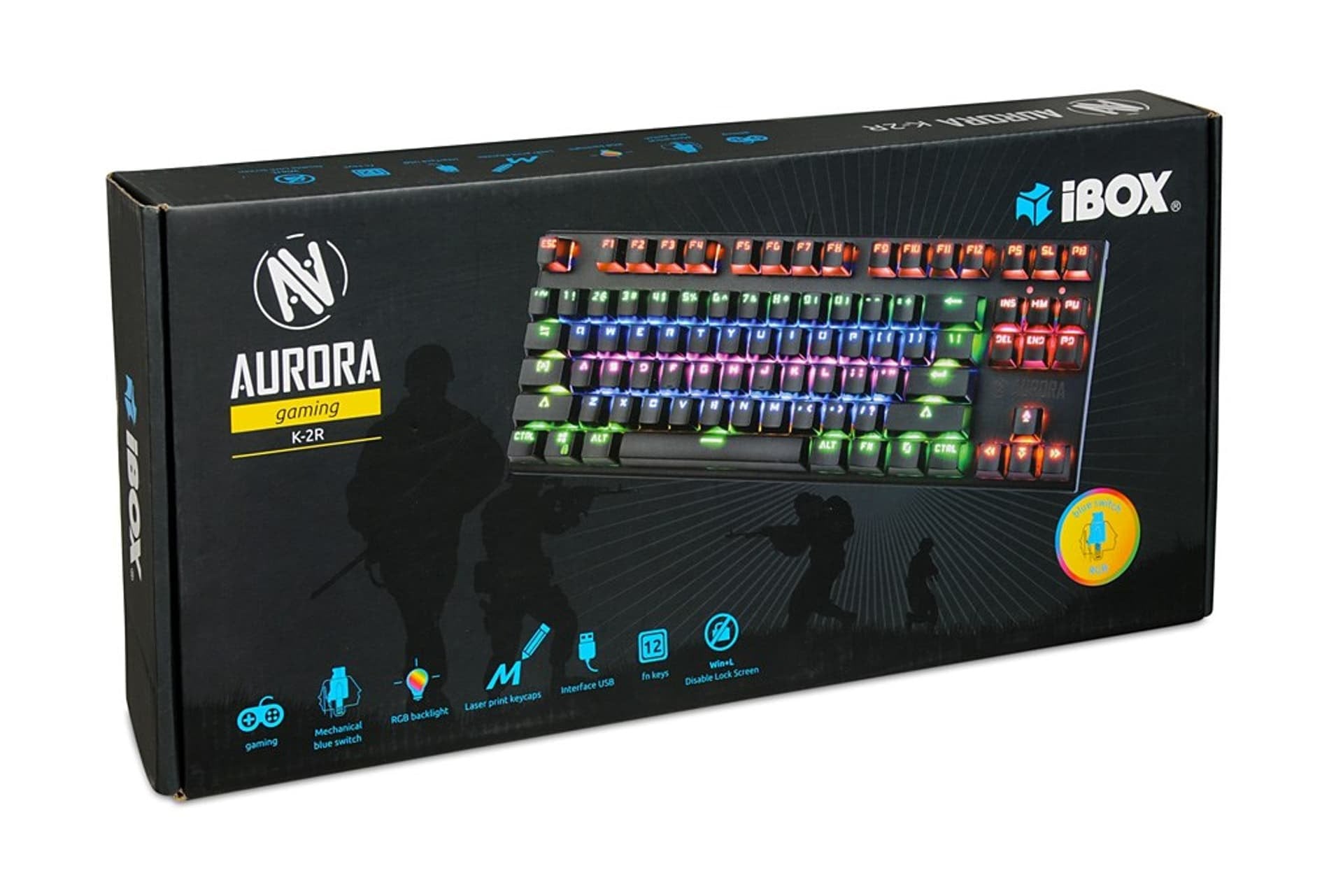EAN 5903968680008 - iBox IKGMK2R teclado Juego USB QWERTY Inglés de EE. UU. Negro imagen 22