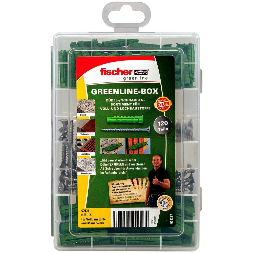 EAN 4048962208184 - Fischer 531227 tornillo de anclaje y taco 80 pieza(s) Juego de enchufes de pared y tornillos imagen 4