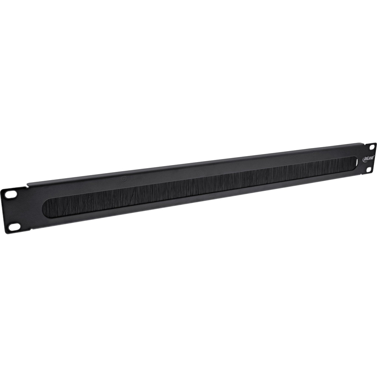 Placa Pasamuros Inline 19" Con Cepillo, 1u, Negro Ral 9005