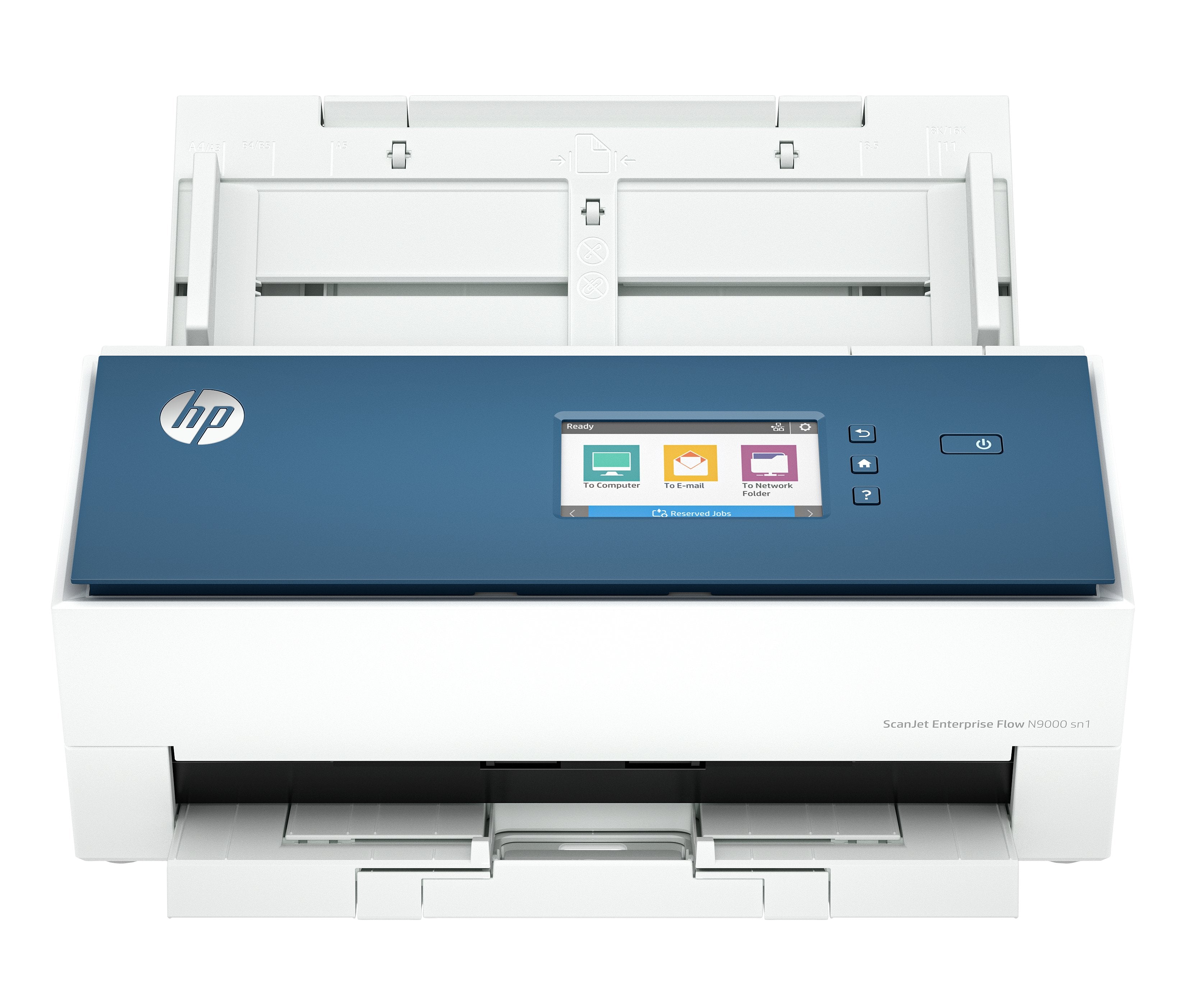 EAN 0198701400875 - HP ScanJet Enterprise Flow N9000 sn1 Escáner alimentado con hojas 600 x 600 DPI A3 Azul, Blanco imagen 1