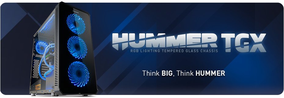 Caja Pc Nox Atx Hummer Tgx. Torre. Cristal Templado Usb 3.0 Con Ventiladores