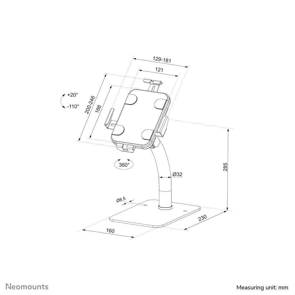 EAN 8717371449780 - Neomounts DS15-625WH1 soporte de seguridad para tabletas Blanco 27,9 cm (11") imagen 18