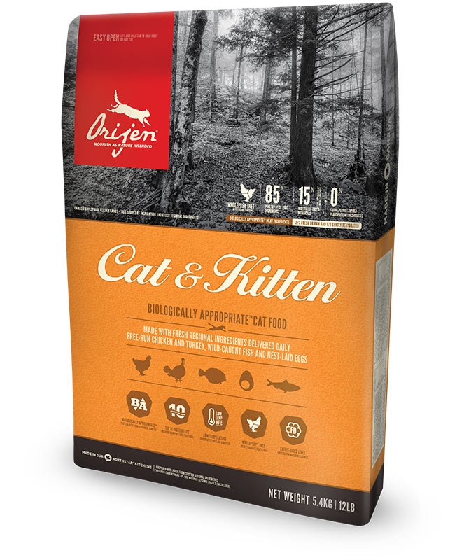 EAN 0064992280543 - Orijen Cat & Kitten alimento seco para gatos 5,4 kg Pollo, Pavo imagen 1