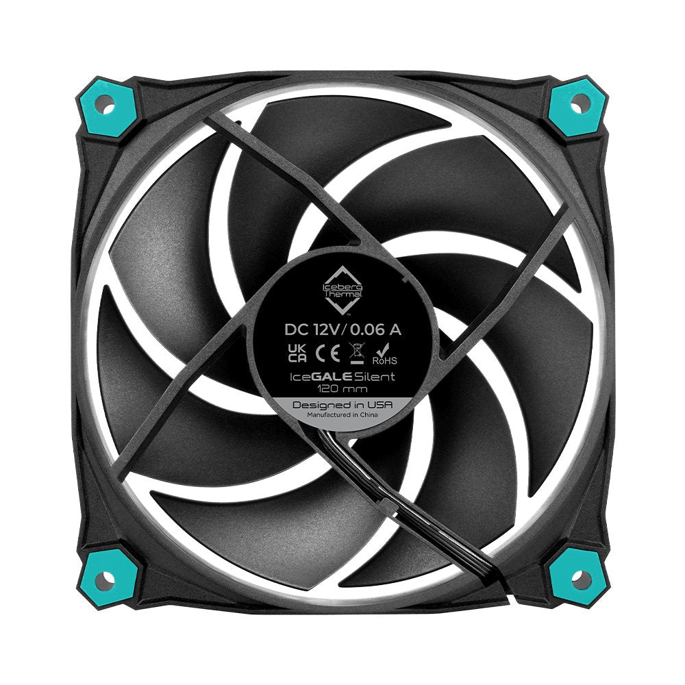 EAN 1230000071840 - Iceberg Thermal IceGALE Silent Carcasa del ordenador Ventilador 12 cm Negro 3 pieza(s) imagen 8