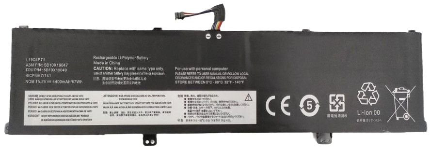 Laptop Battery For Lenovo 66.88wh 15.2v 4400mah