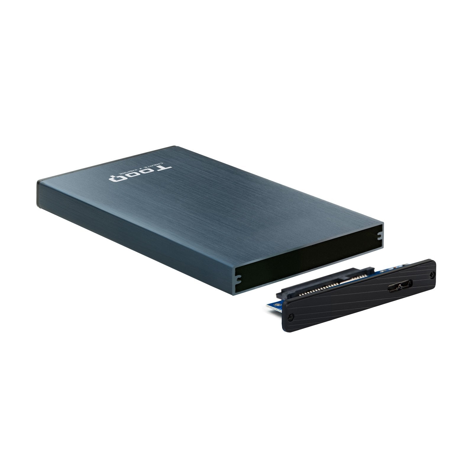 EAN 8433281010222 - TooQ TQE-2527PB caja para disco duro externo Caja de disco duro (HDD) Negro, Marina 2.5" imagen 3
