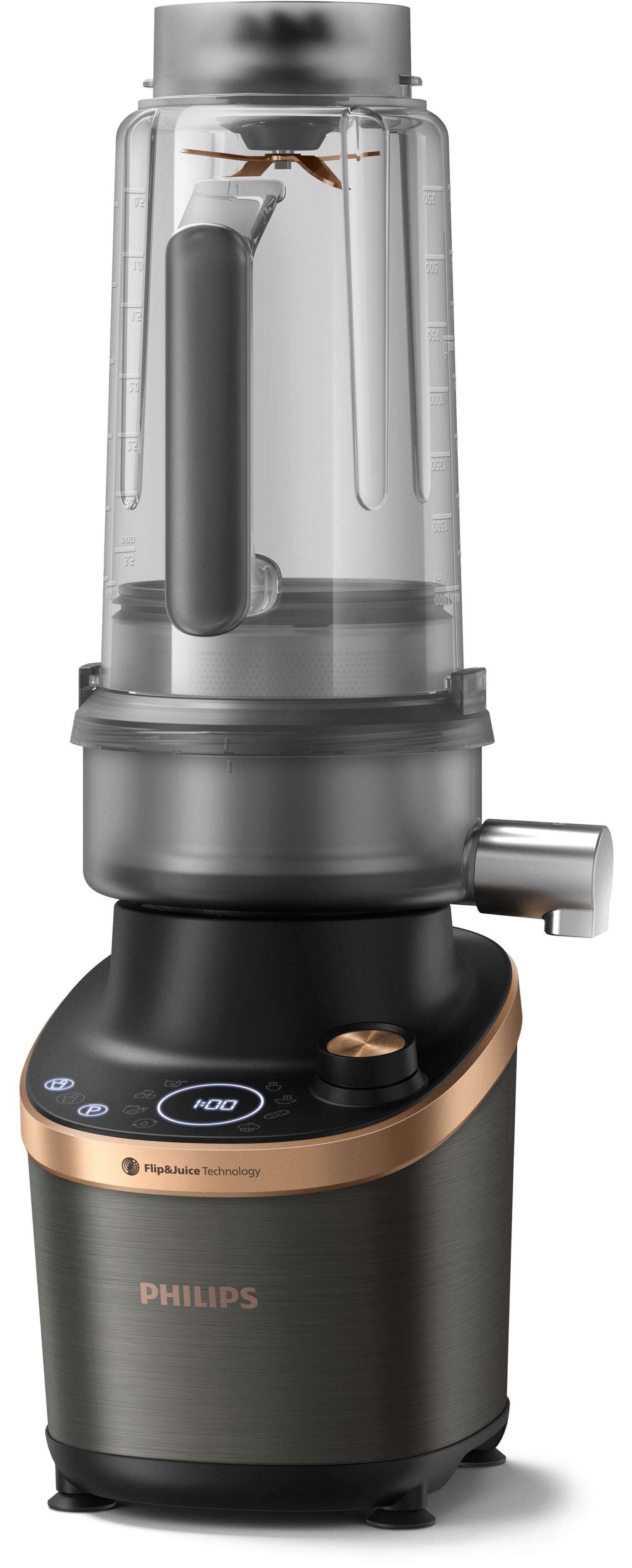 EAN 8720389013621 - Philips HR3770/00 licuadora Batidora de vaso 1500 W Negro, Cobre imagen 1