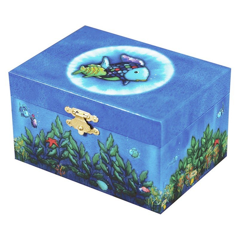 Trousselier Jewellery Music Box Rainbow Fish, Night Glow