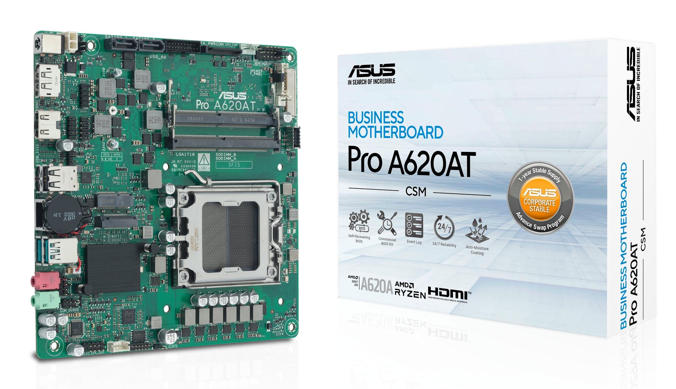 EAN 4711636116053 - ASUS 90MB1L5M-M0EAYC placa base AMD A620A Zócalo AM5 mini ITX imagen 2
