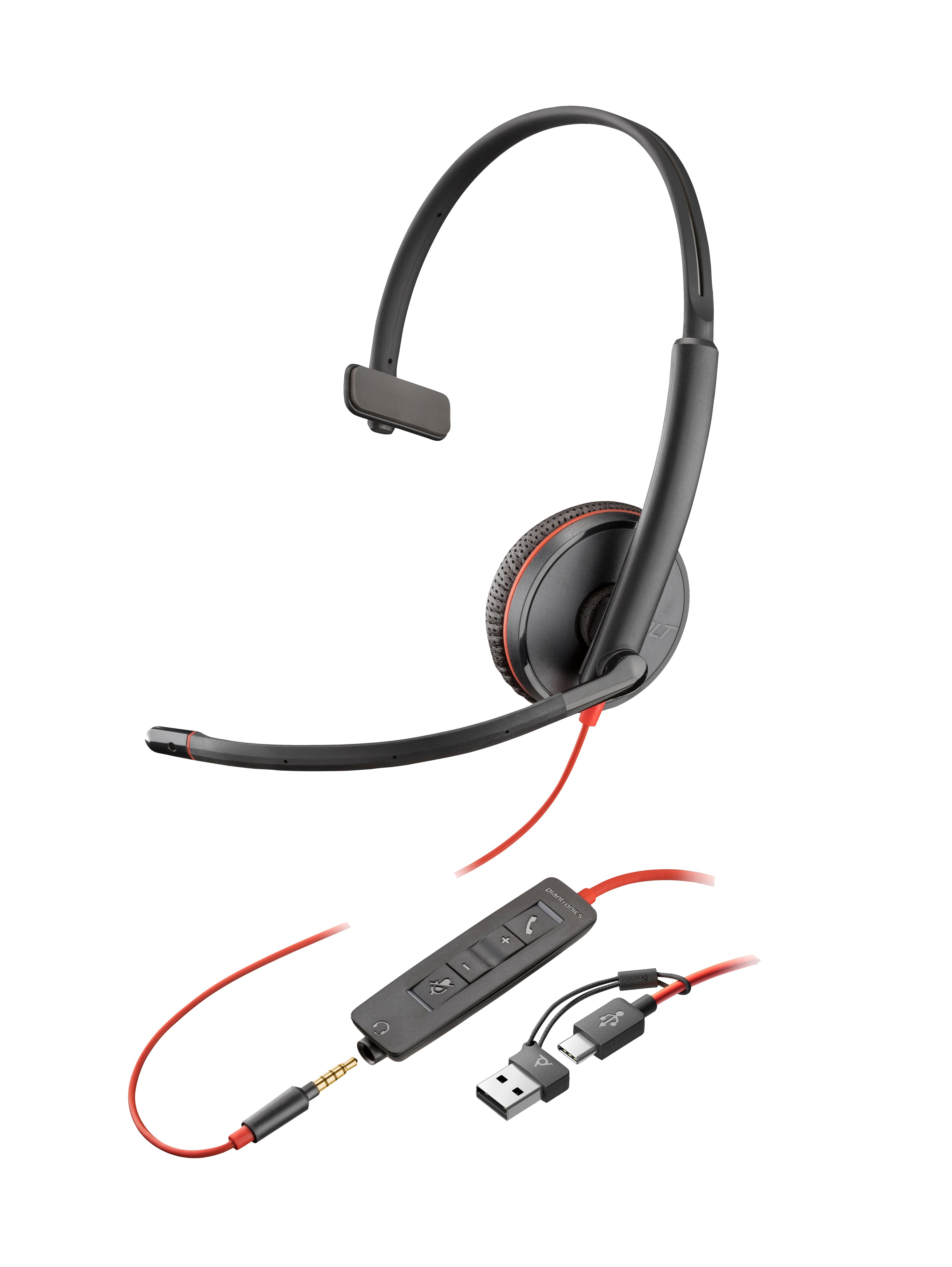 EAN 0197498429342 - HP Poly Blackwire 3215 Monaural USB-C Headset +3.5mm Plug +USB-C/A Adapter Alámbrico Diadema Business/Eve imagen 1