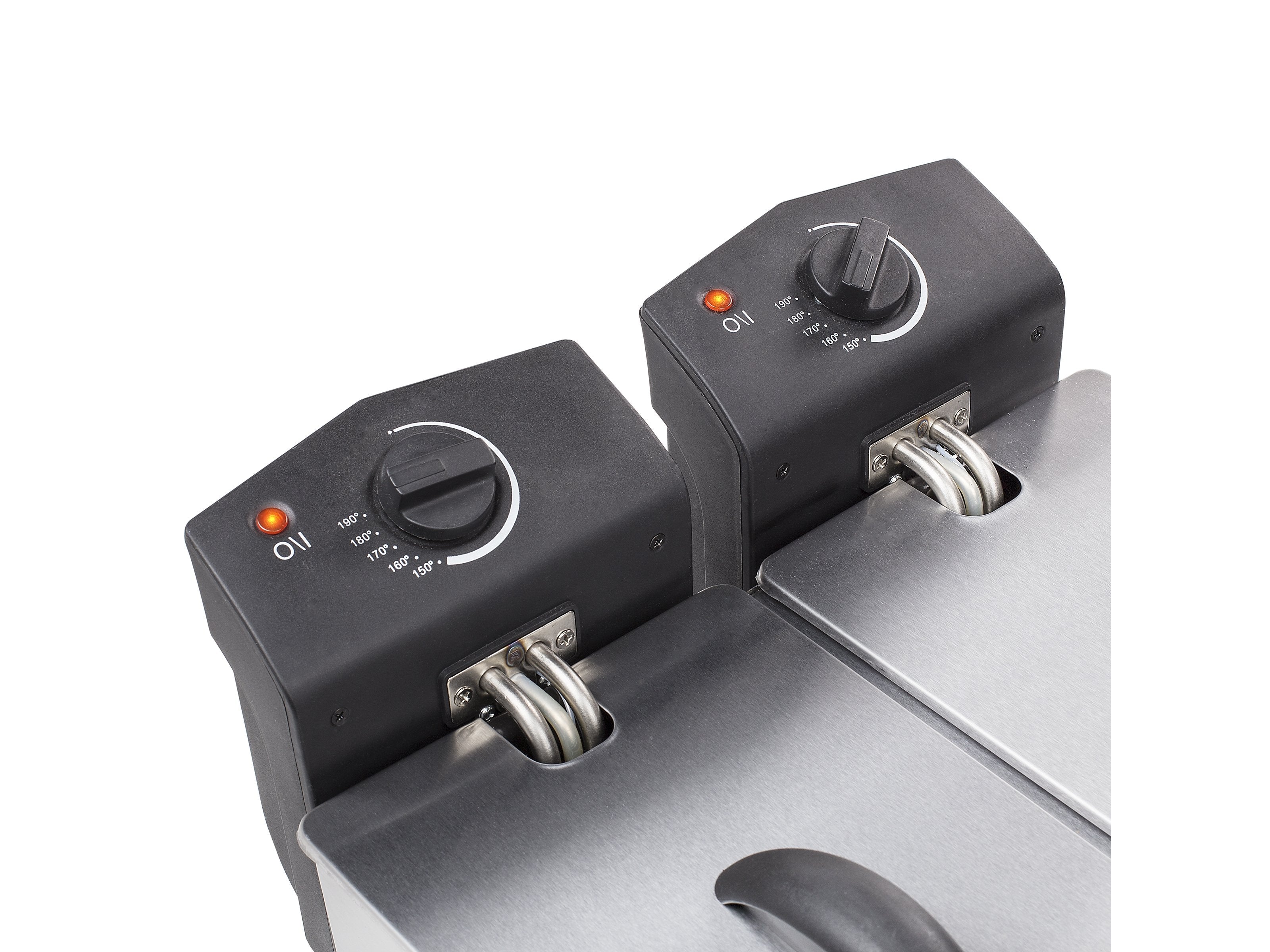 EAN 8713016008787 - Tristar FR-6937 freidora Doble 6 L Independiente 3600 W Negro, Acero inoxidable imagen 7