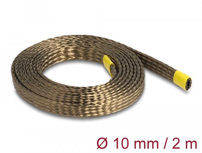Geflechtschlauch Aus Basalt Fasern 2 M X 10 Mm Braun