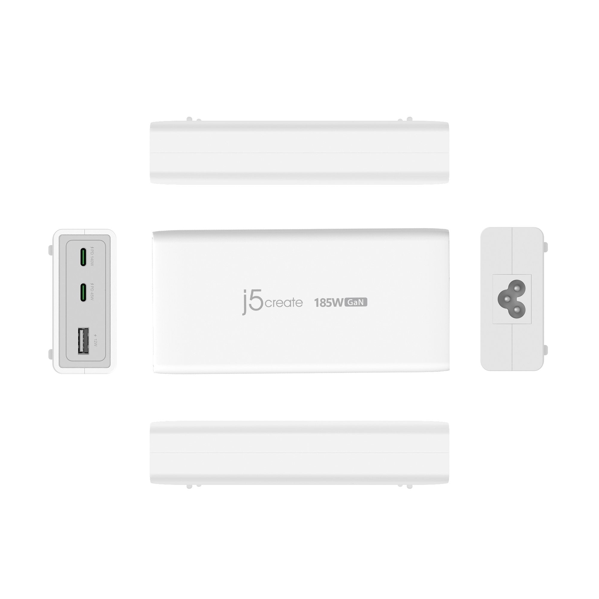 EAN 4712795089080 - j5create JUP37185W-EN cargador de dispositivo móvil Universal Blanco Corriente alterna Carga rápida Inter imagen 2