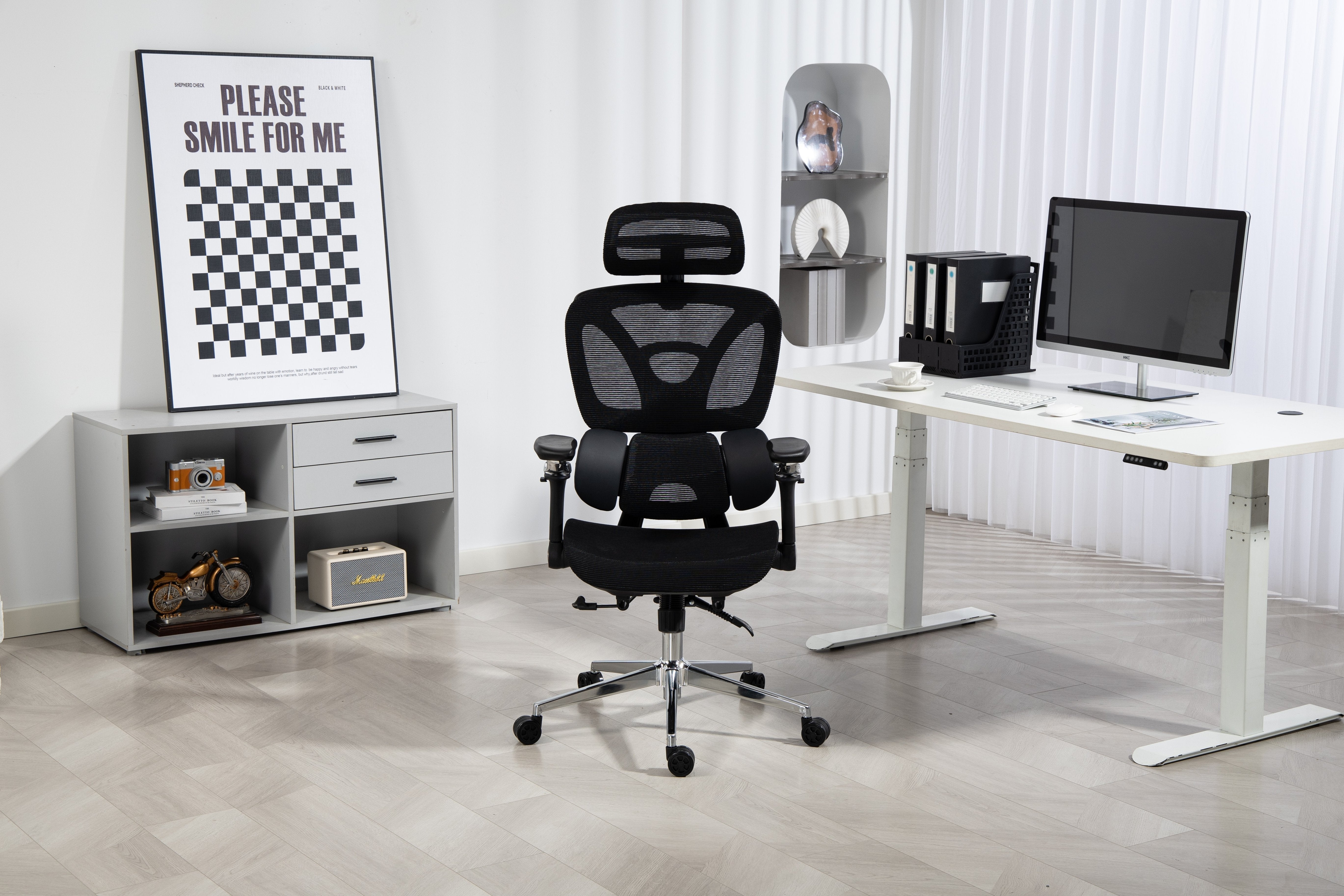 EAN 5901443391562 - Activejet YK848 BK silla de oficina y de ordenador Asiento de malla Respaldo de malla imagen 32