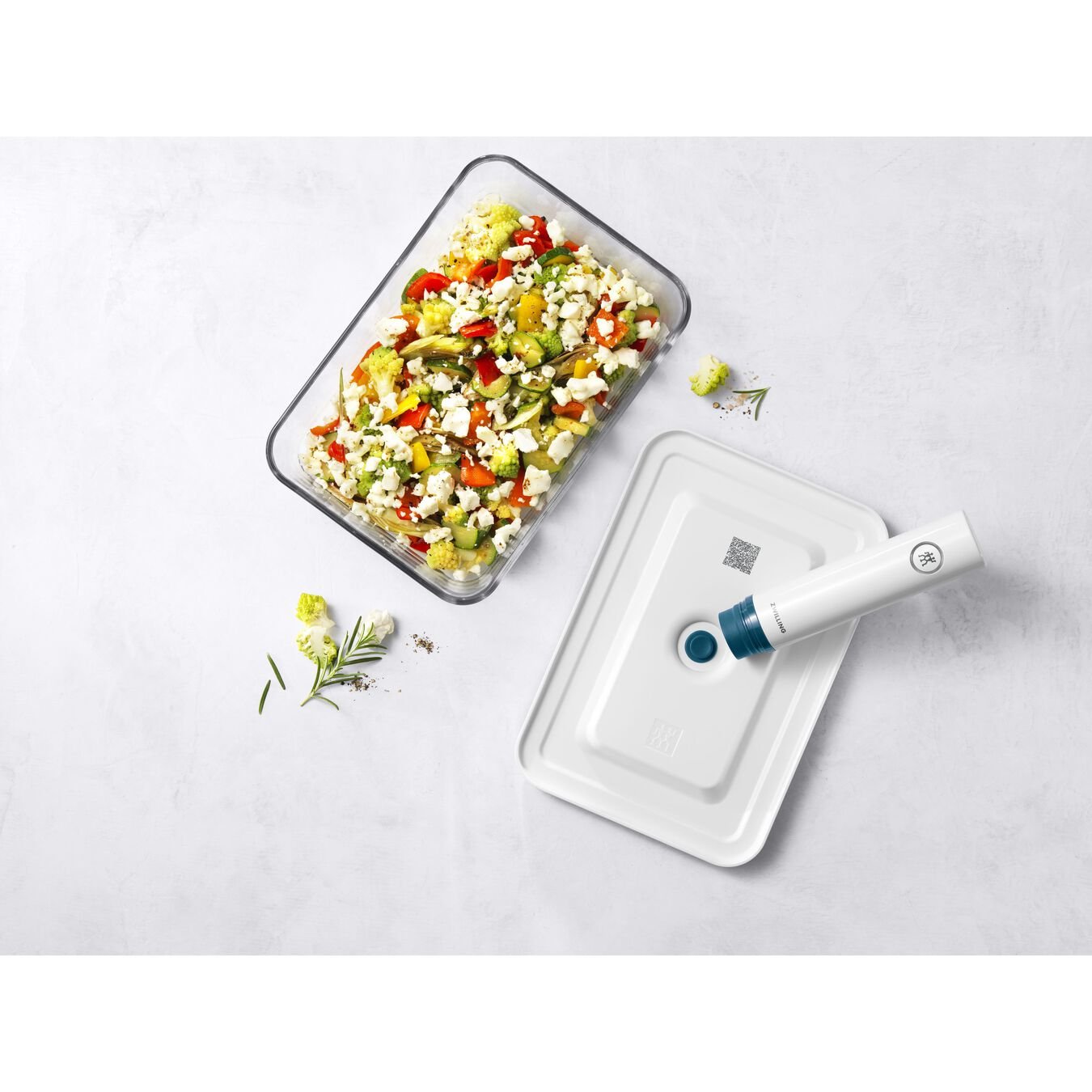 EAN 4009839546105 - ZWILLING Fresh & Save Rectangular Contenedor 2,2 L Transparente, Blanco 1 pieza(s) imagen 4