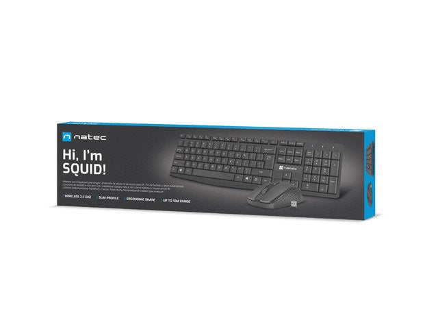 EAN 5901969437300 - NATEC SQUID teclado Ratón incluido Hogar / Oficina USB QWERTY Internacional de EE.UU. Negro imagen 12