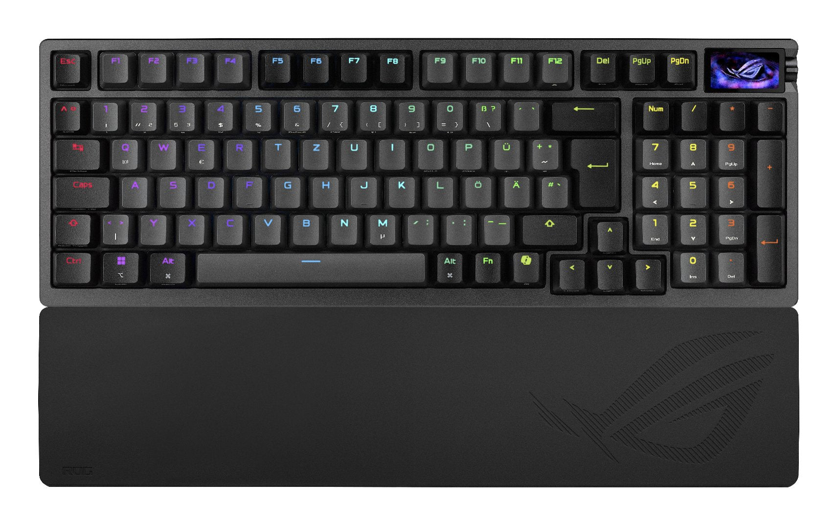Asus Rog Azoth 96 He, Teclado Gaming Negro, Disposición De, Rog Hfx V2 90mp040h-Bkda20