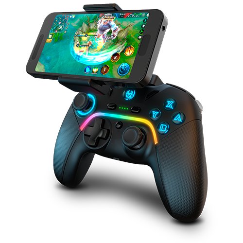 Mando Gamepad Krom Gamming Kayros Argb Pc Switch Android Ios