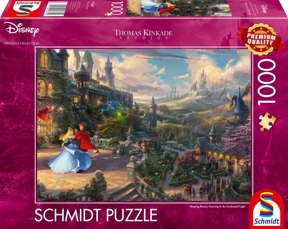 Puzzle Schmidt Spiele La Bella Durmiente Bailando Bajo La Luz Encantada, Puzzle Disney Dreams Collections 57369