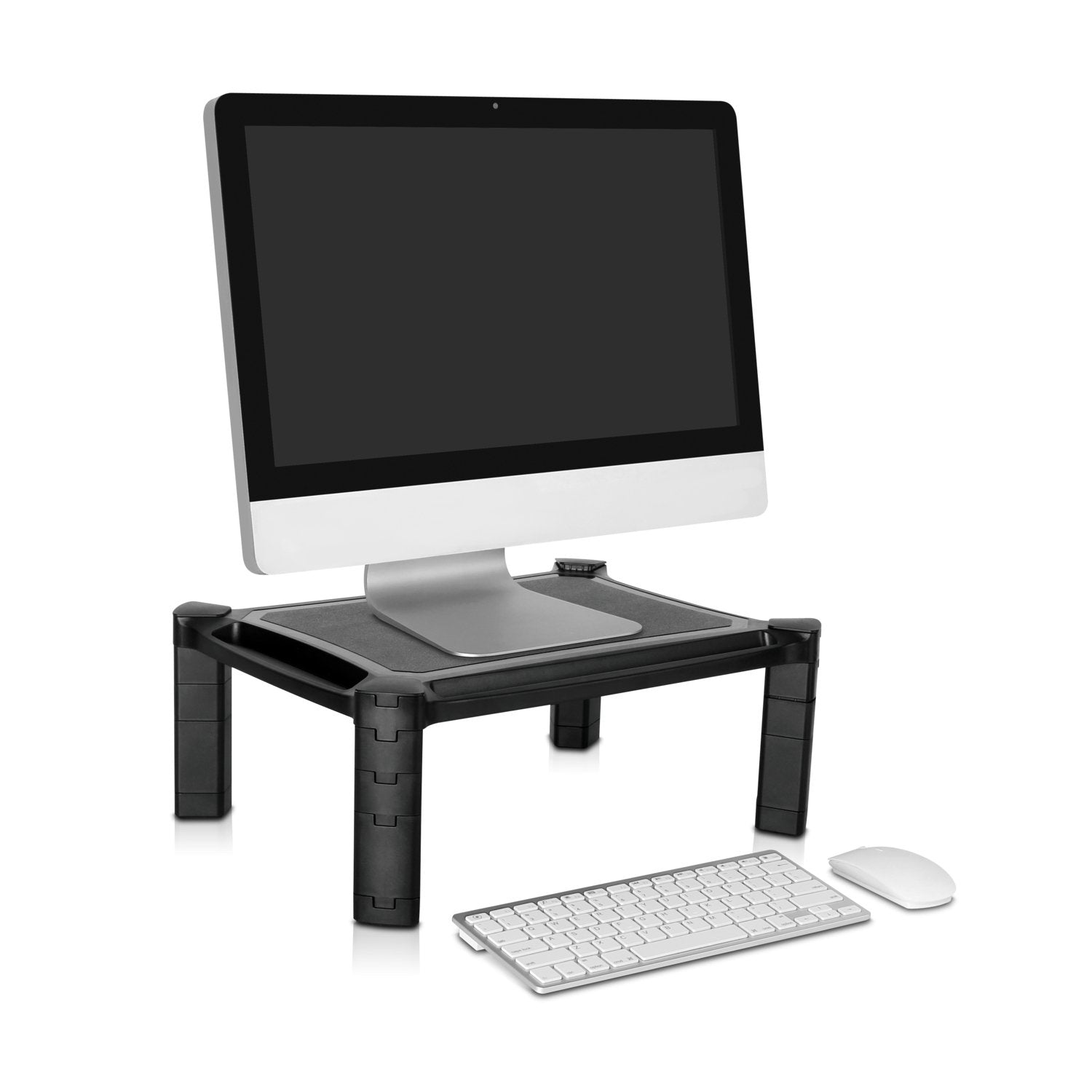 Height Adjustable Riser Stand Desk 435x330x168mm Black