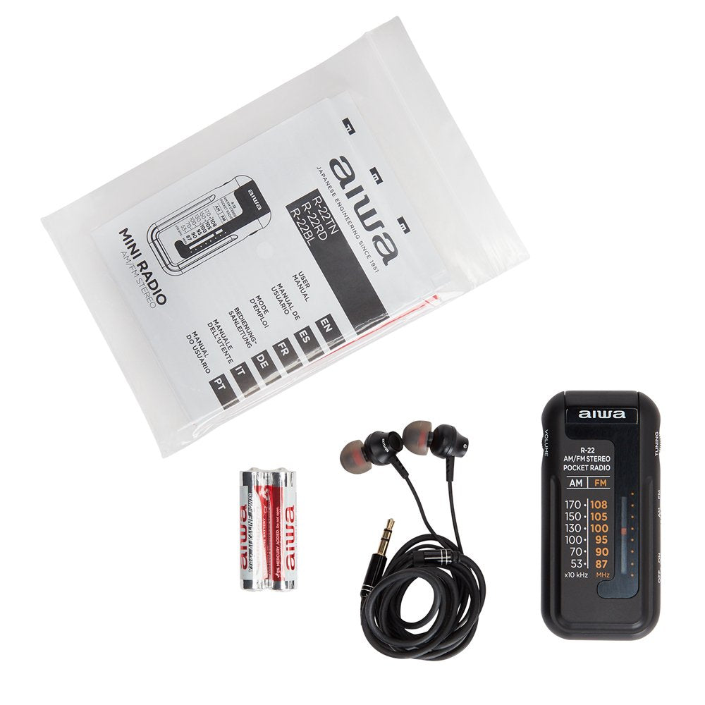 EAN 8435256896930 - Aiwa R-22BK radio Personal Analógica Negro imagen 6